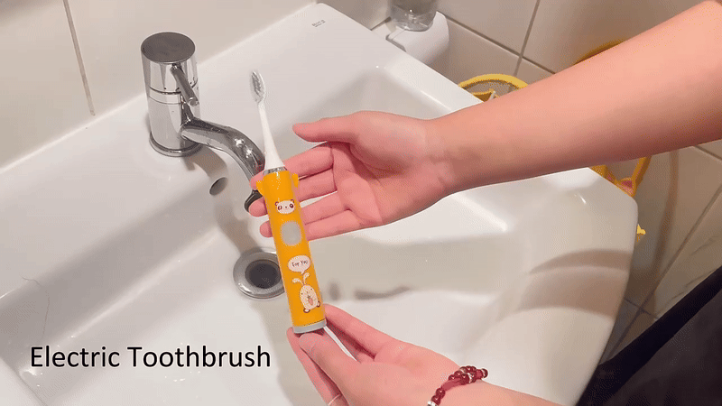 Children's Cartoon Electric Toothbrush – Soft Bristle Kids Toothbrush with Fun Animal Designs