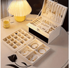Luxury Multi-Layer Jewelry Storage Box with Drawers – Premium Organizer Case for Rings, Necklaces, Earrings, Bracelets & Watches