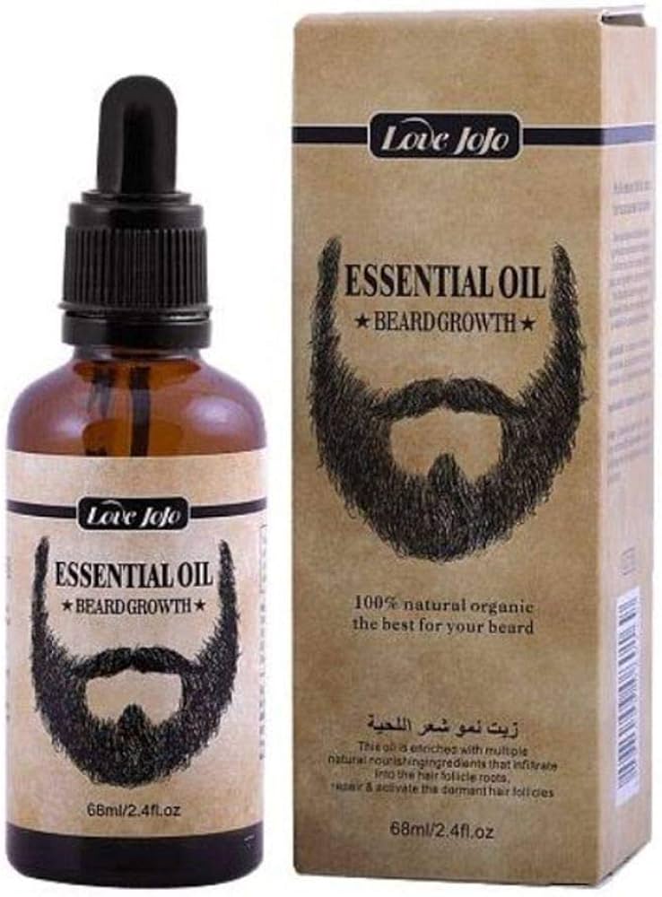 Love Jojo Beard Growth Oil – Natural Beard Growth & Softening Oil for Thicker, Healthier Beards