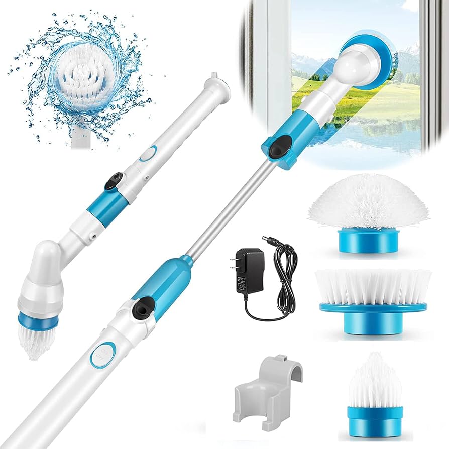 3-in-1 Electric Spin Scrubber Machine – Powerful Cordless Cleaning Brush for Bathroom, Kitchen & Floors