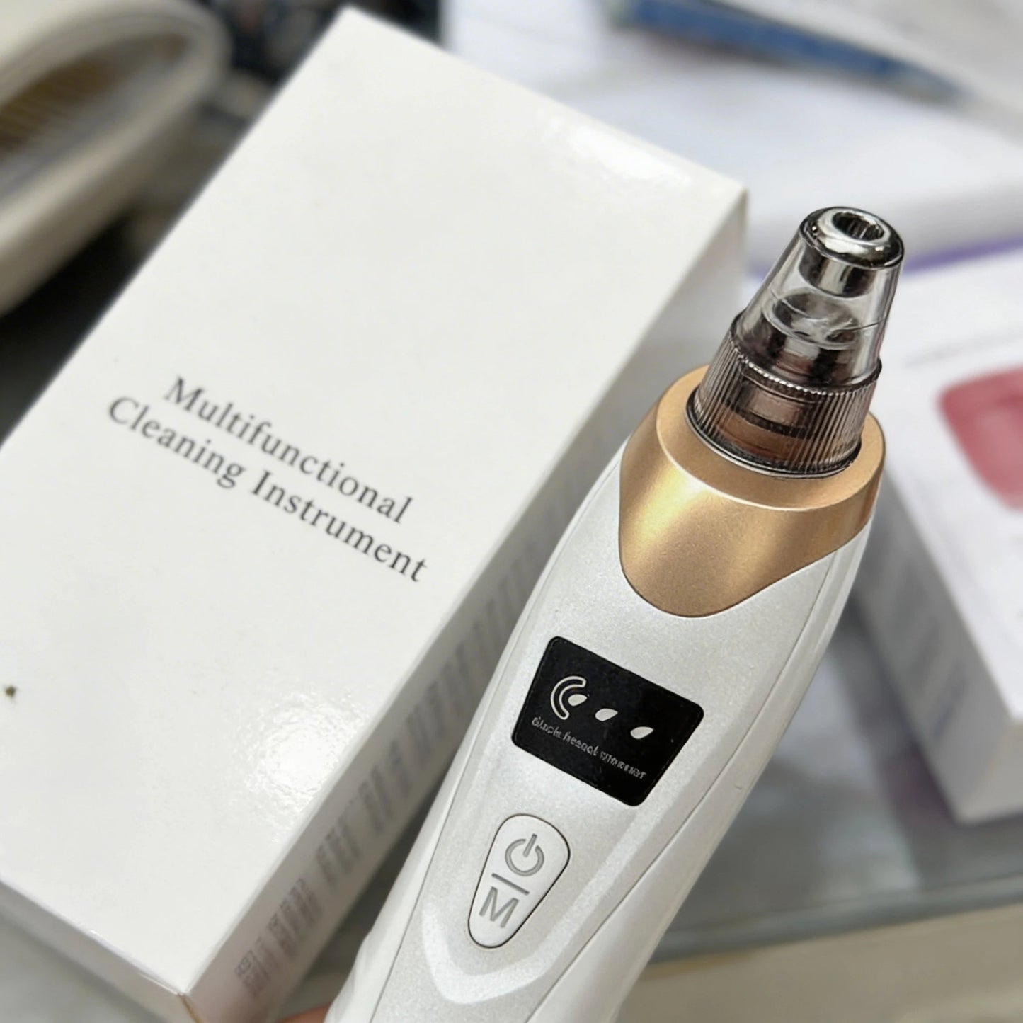 Multifunctional Cleaning Instrument – Deep Pore Cleanser & Blackhead Remover with Microdermabrasion