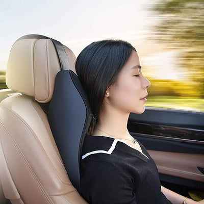 Ergonomic Memory Foam Car Neck Pillow – Breathable Cervical Support Cushion for Comfortable Driving
