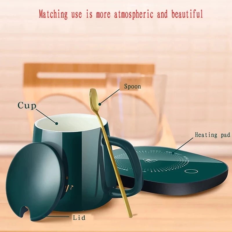 Smart Coffee Mug Warmer – Adjustable Temperature Beverage Heater for Coffee, Tea & Hot Drinks