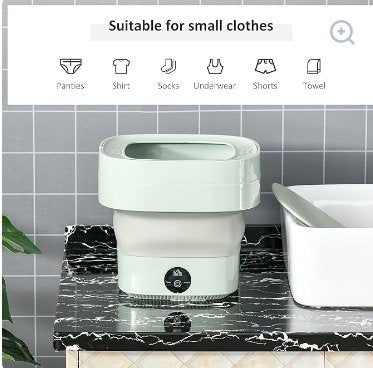 Foldable Mini Laundry Machine – Portable Compact Washing Machine for Travel, Baby Clothes & Delicate Garments