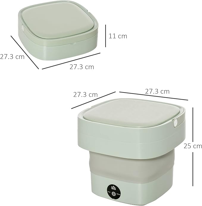 Foldable Mini Laundry Machine – Portable Compact Washing Machine for Travel, Baby Clothes & Delicate Garments