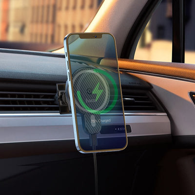 HOCO CA85 Magnetic Wireless Car Holder with Fast Charging – MagSafe Car Mount for iPhone 12/13/14/15 Series