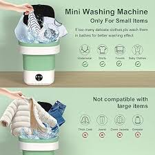 Foldable Mini Laundry Machine – Portable Compact Washing Machine for Travel, Baby Clothes & Delicate Garments