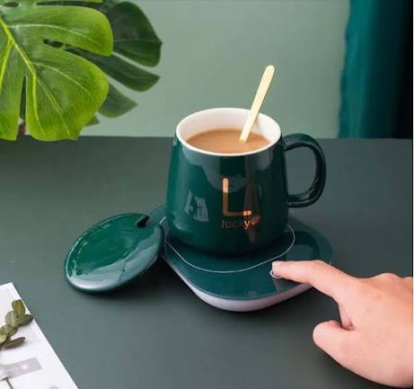 Smart Coffee Mug Warmer – Adjustable Temperature Beverage Heater for Coffee, Tea & Hot Drinks