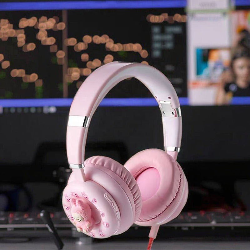 Labubu Wireless Bluetooth 5.3 Headphones – Stereo Sound, TF Card Support, HD Calls & Long Battery Life