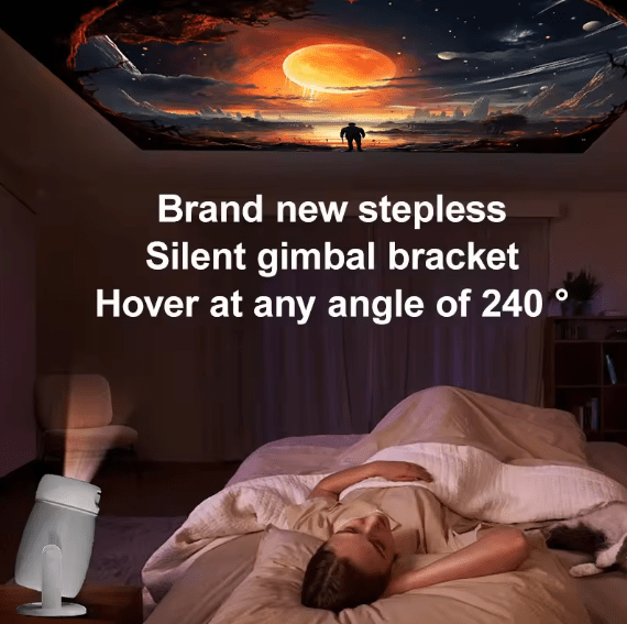 LED Ultra HD WiFi 6 Smart Projector – 4K HDR Portable Home Theater with Netflix & YouTube
