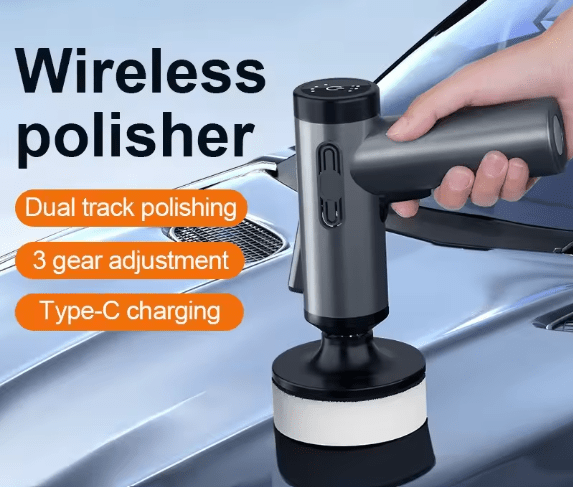 LIYANG Automobile Polishing & Waxing Machine – 80W Cordless Car Buffer with Dual Batteries & 3-Inch Polishing Kit