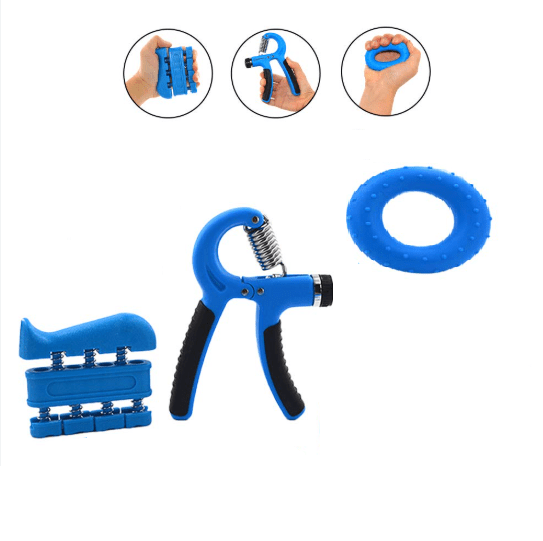 LORDEX Adjustable Grip Strength Trainer Set – 3-in-1 Hand Grip Strengthener for Forearm, Finger & Wrist Training