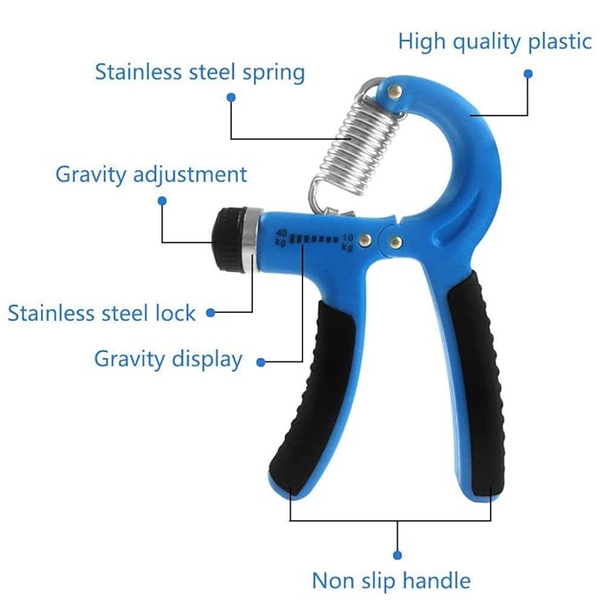LORDEX Adjustable Grip Strength Trainer Set – 3-in-1 Hand Grip Strengthener for Forearm, Finger & Wrist Training
