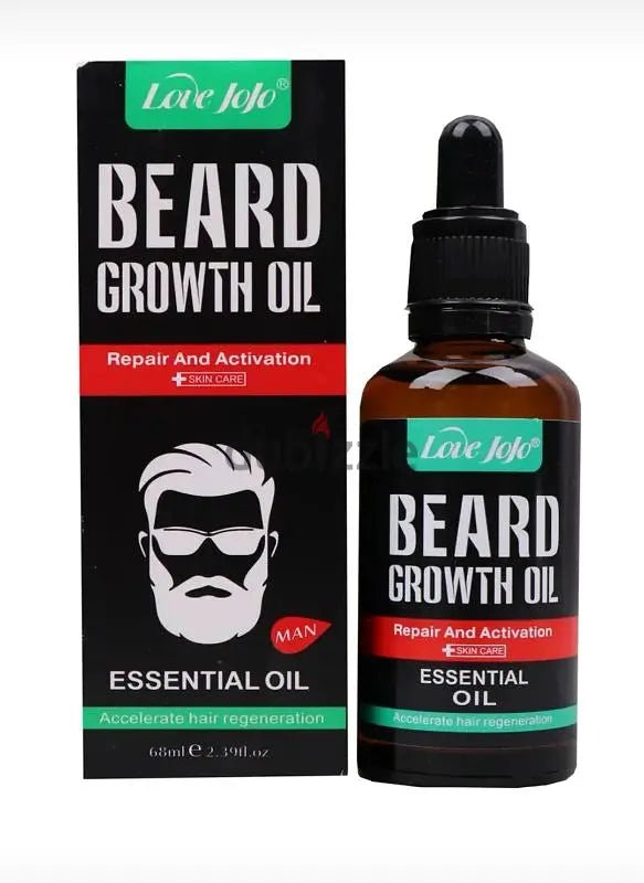 Love Jojo Beard Growth Oil – Natural Beard Growth & Softening Oil for Thicker, Healthier Beards