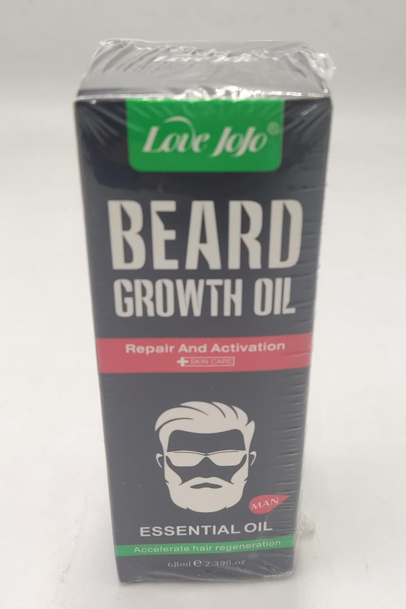 Love Jojo Beard Growth Oil – Natural Beard Growth & Softening Oil for Thicker, Healthier Beards