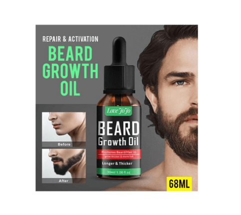 Love Jojo Beard Growth Oil – Natural Beard Growth & Softening Oil for Thicker, Healthier Beards