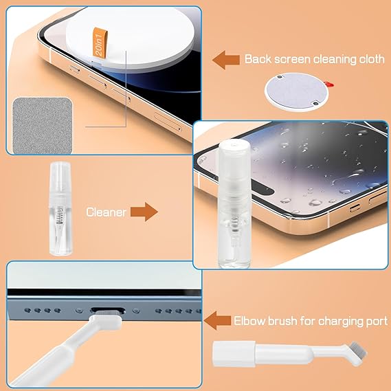 Multi-Functional Cleaning Kit – 20-in-1 Electronics Cleaning Kit for Keyboard, Laptop, Phone, Camera & Earbuds