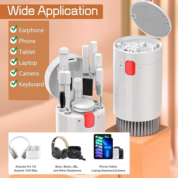 Multi-Functional Cleaning Kit – 20-in-1 Electronics Cleaning Kit for Keyboard, Laptop, Phone, Camera & Earbuds