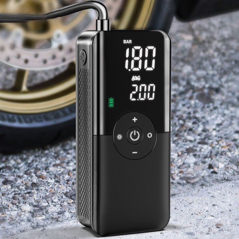 Portable Electric Air Pump – Compact Rechargeable Inflator for Tires, Air Mattresses, Sports Balls & Outdoor Adventures