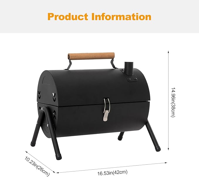 GrillMate Combo BBQ & Hob – Portable Charcoal Grill with Built-in Cooking Hob for Camping & Outdoor BBQ