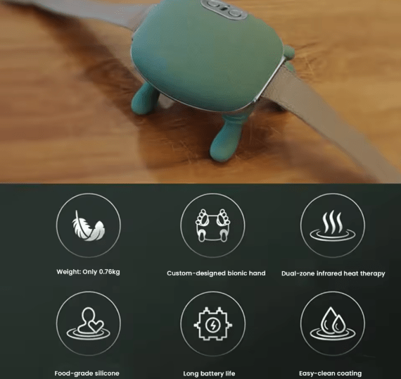 Shoulder & Neck Massager – Portable Kneading Massager for Neck, Shoulder & Upper Back Relief