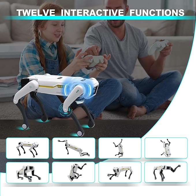 Smart AI Robot Dog – Interactive Educational Toy with Voice Chat, Dancing, Programming & Rechargeable Battery