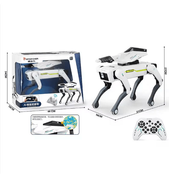 Smart AI Robot Dog – Interactive Educational Toy with Voice Chat, Dancing, Programming & Rechargeable Battery