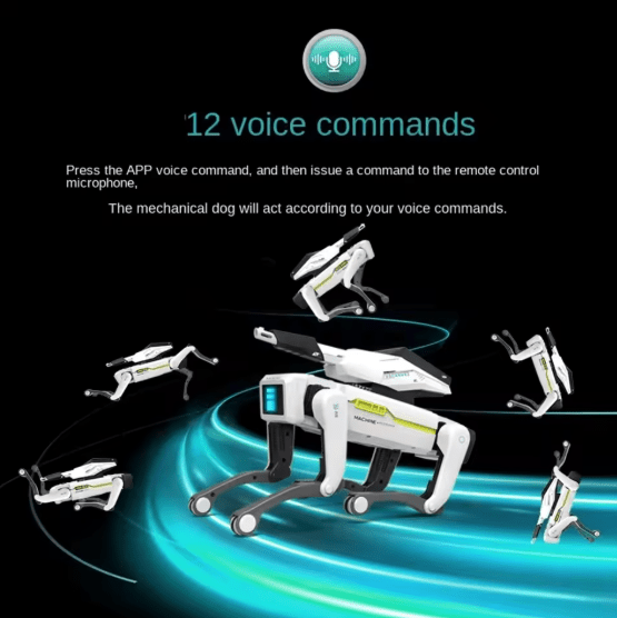 Smart AI Robot Dog – Interactive Educational Toy with Voice Chat, Dancing, Programming & Rechargeable Battery