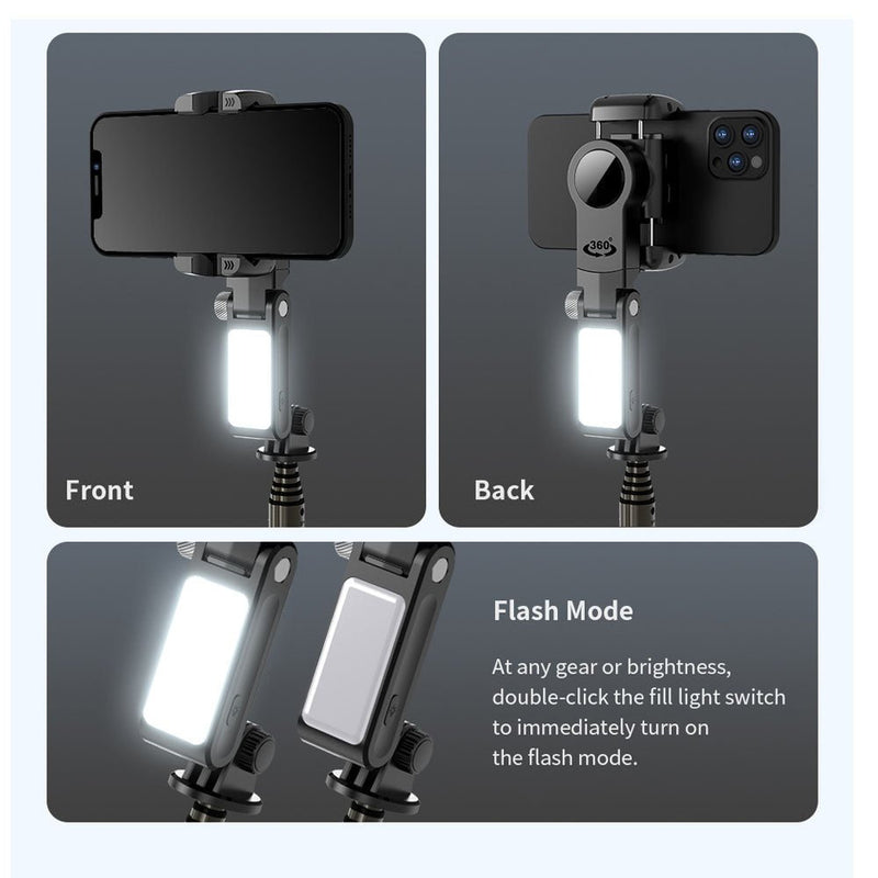 KHM 3-in-1 Selfie Stick Tripod & Phone Gimbal – Portable Stabilizer with Wireless Remote