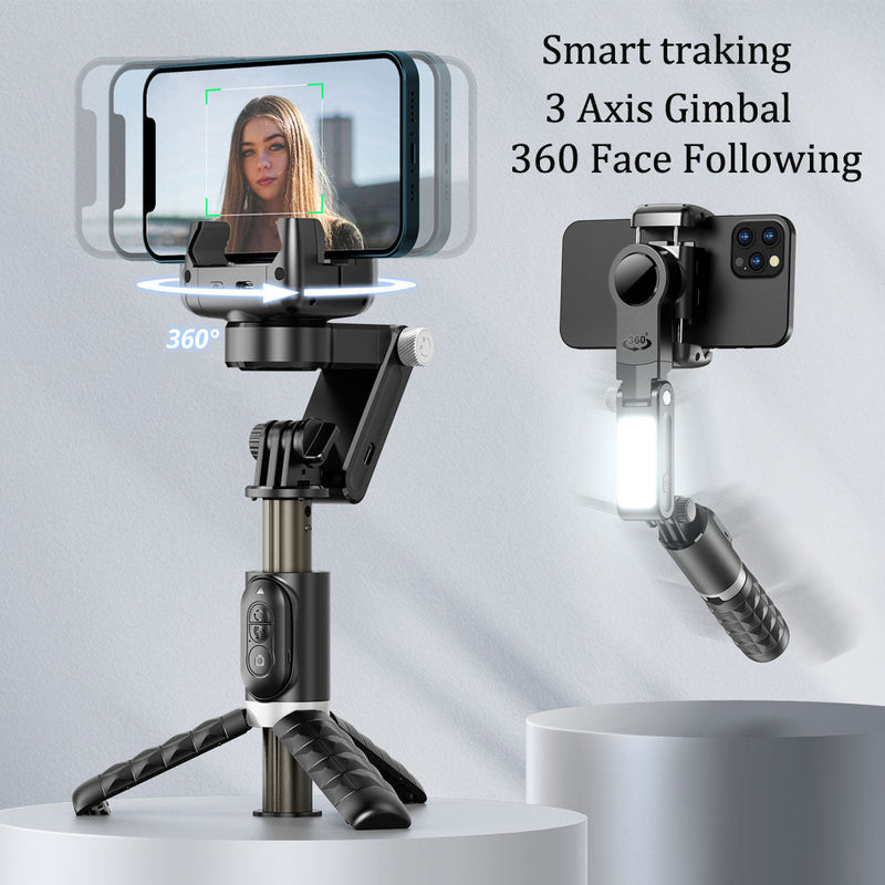 KHM 3-in-1 Selfie Stick Tripod & Phone Gimbal – Portable Stabilizer with Wireless Remote
