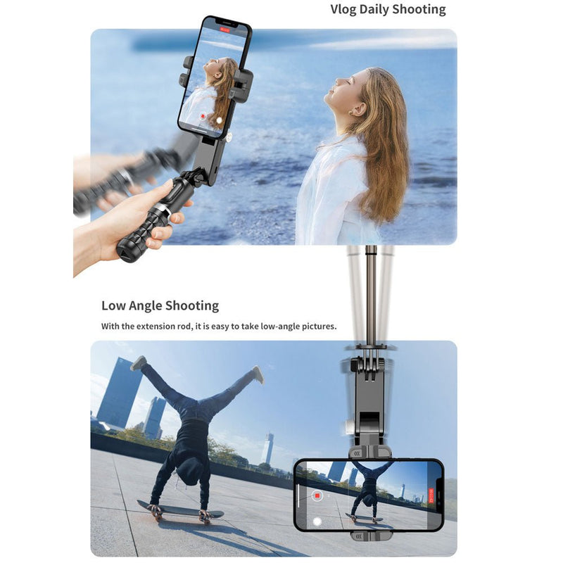 KHM 3-in-1 Selfie Stick Tripod & Phone Gimbal – Portable Stabilizer with Wireless Remote