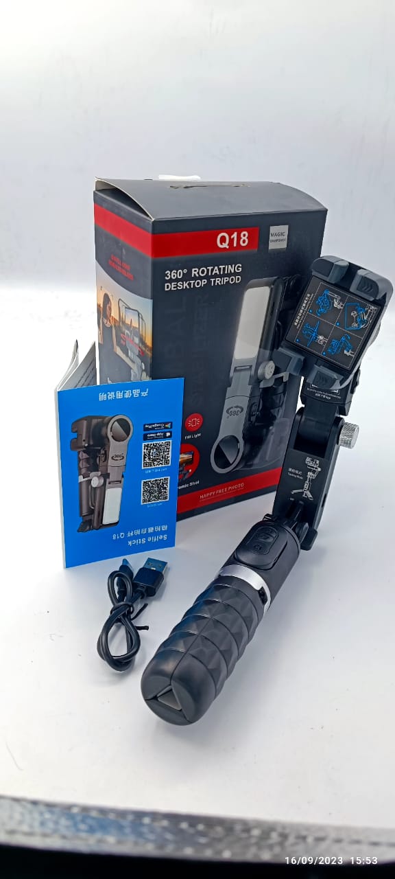 KHM 3-in-1 Selfie Stick Tripod & Phone Gimbal – Portable Stabilizer with Wireless Remote